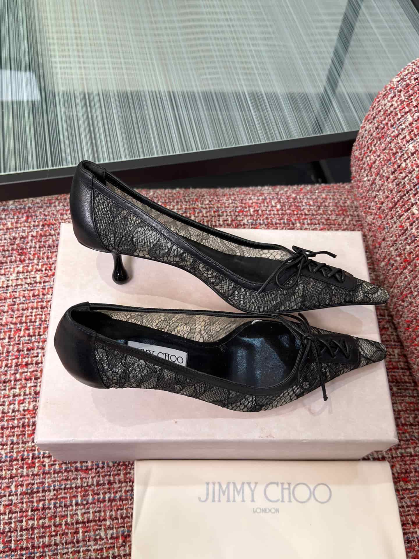 Jimmy Choo Lace Scarlett 50 Pumps