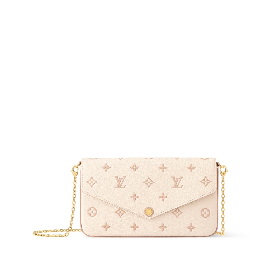 Louis Vuitton Pochette Félicie Bicolor Eden Embossed grained cowhide leather M14968 TOP