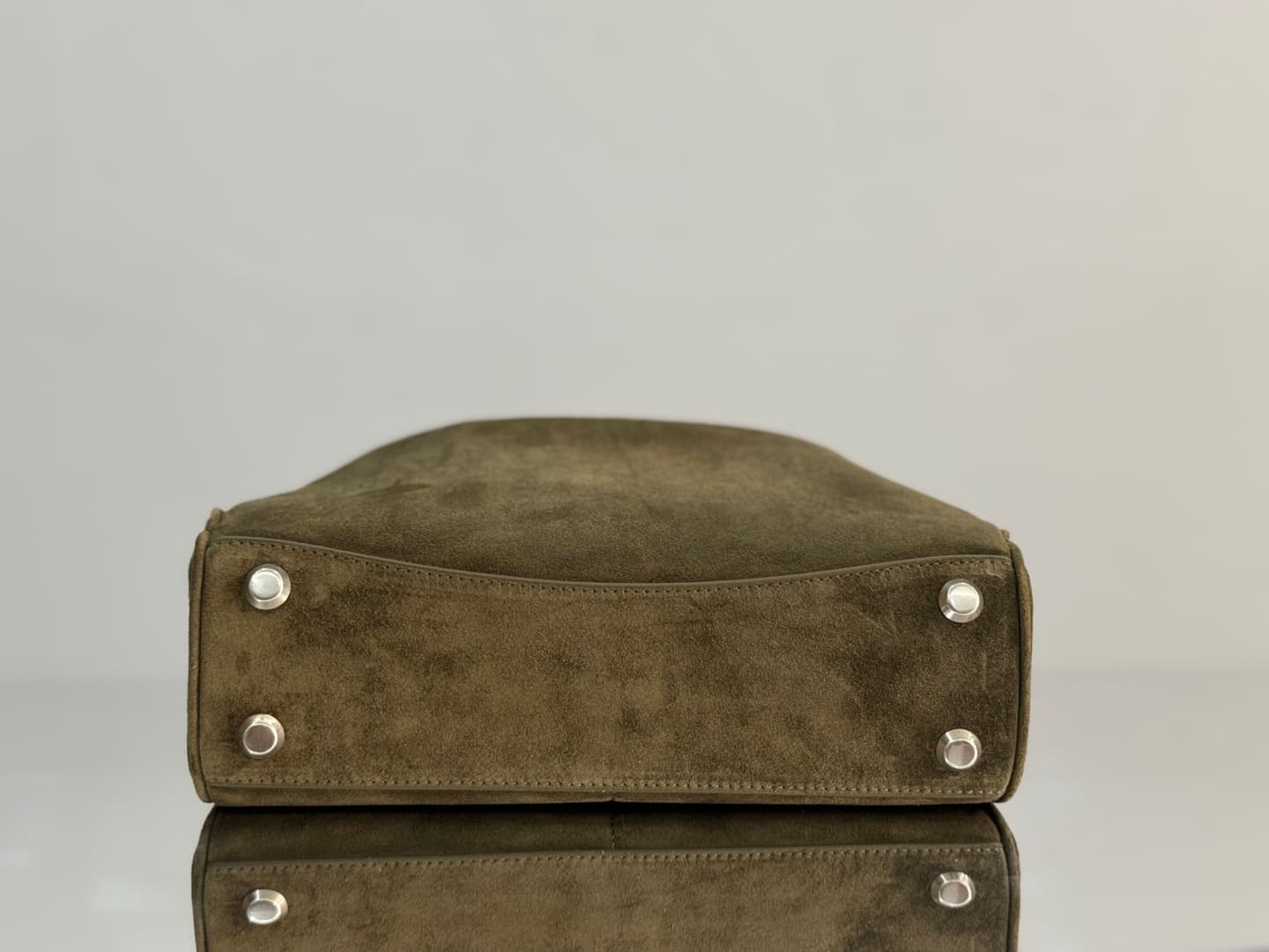 Balenciaga Rodeo Small Bag in Khaki Waxed Suede Calfskin With Silver-Tone Metal TOP