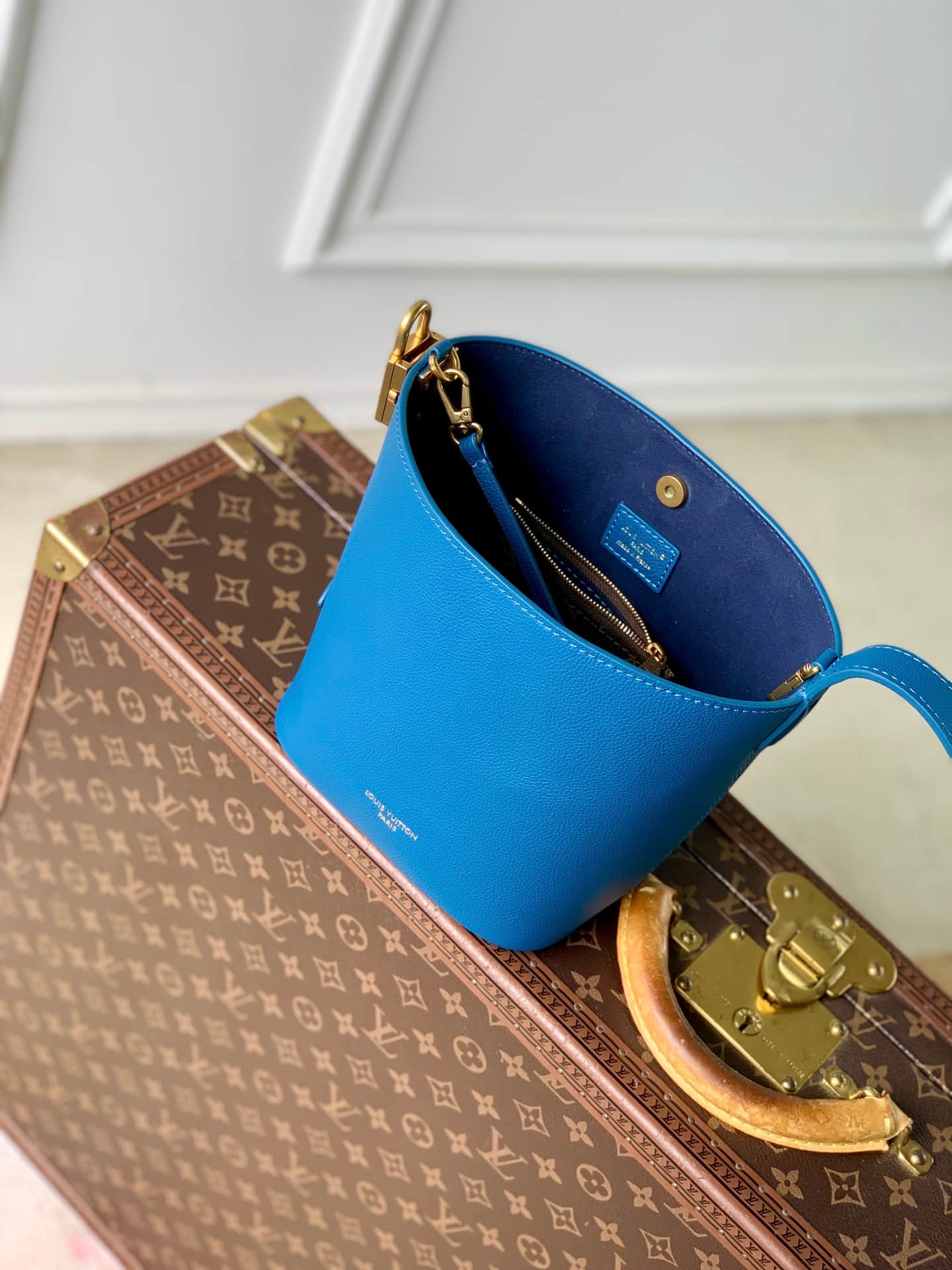 Louis Vuitton Lowkey All-in BB Blue Calfskin Leather M25543 High
