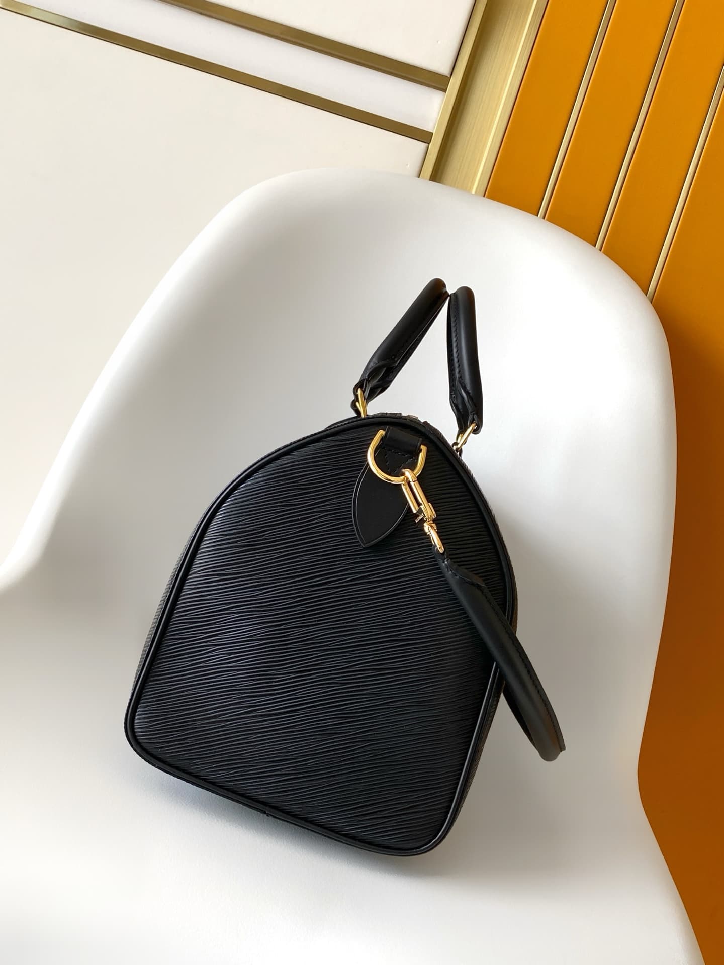 Louis Vuitton Speedy Soft 30 Black Calfskin leather M25671 High