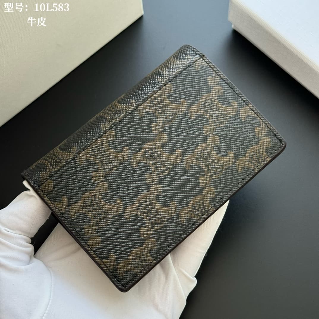 Celine Triomphe Flap Card Holder in Canvas High