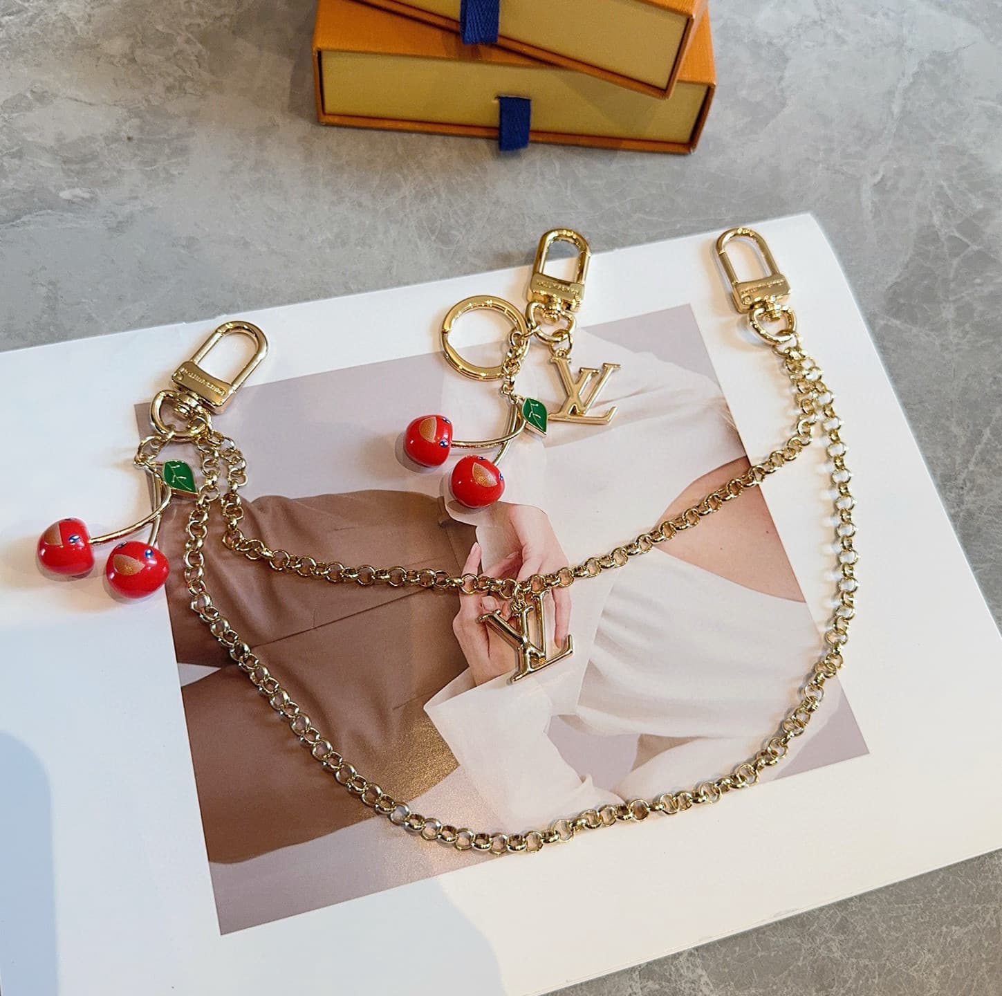 LV x Murakami Cerise Bag Charm M02476