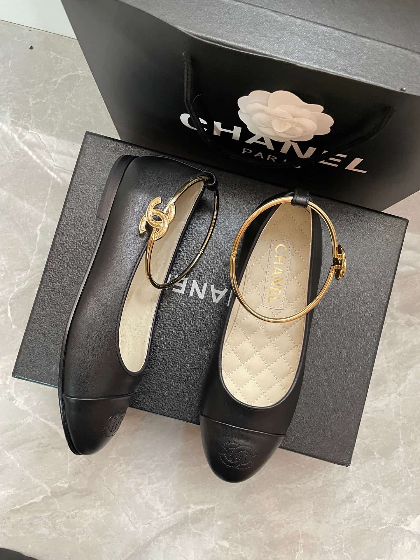 Chanel Mary Jane flats women
