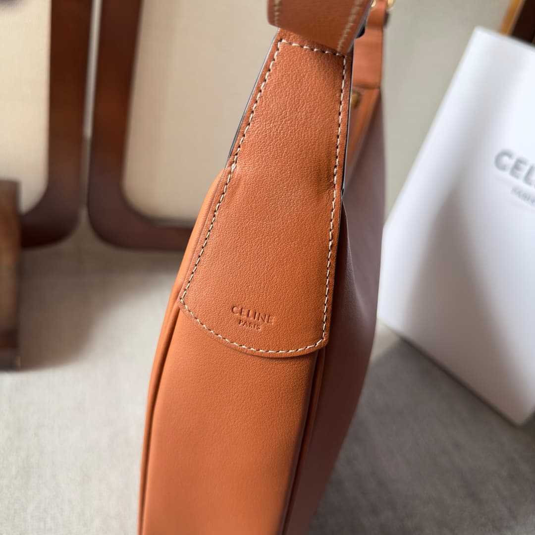 Celine Heloise Bag in Tan Supple Grained Calfskin High