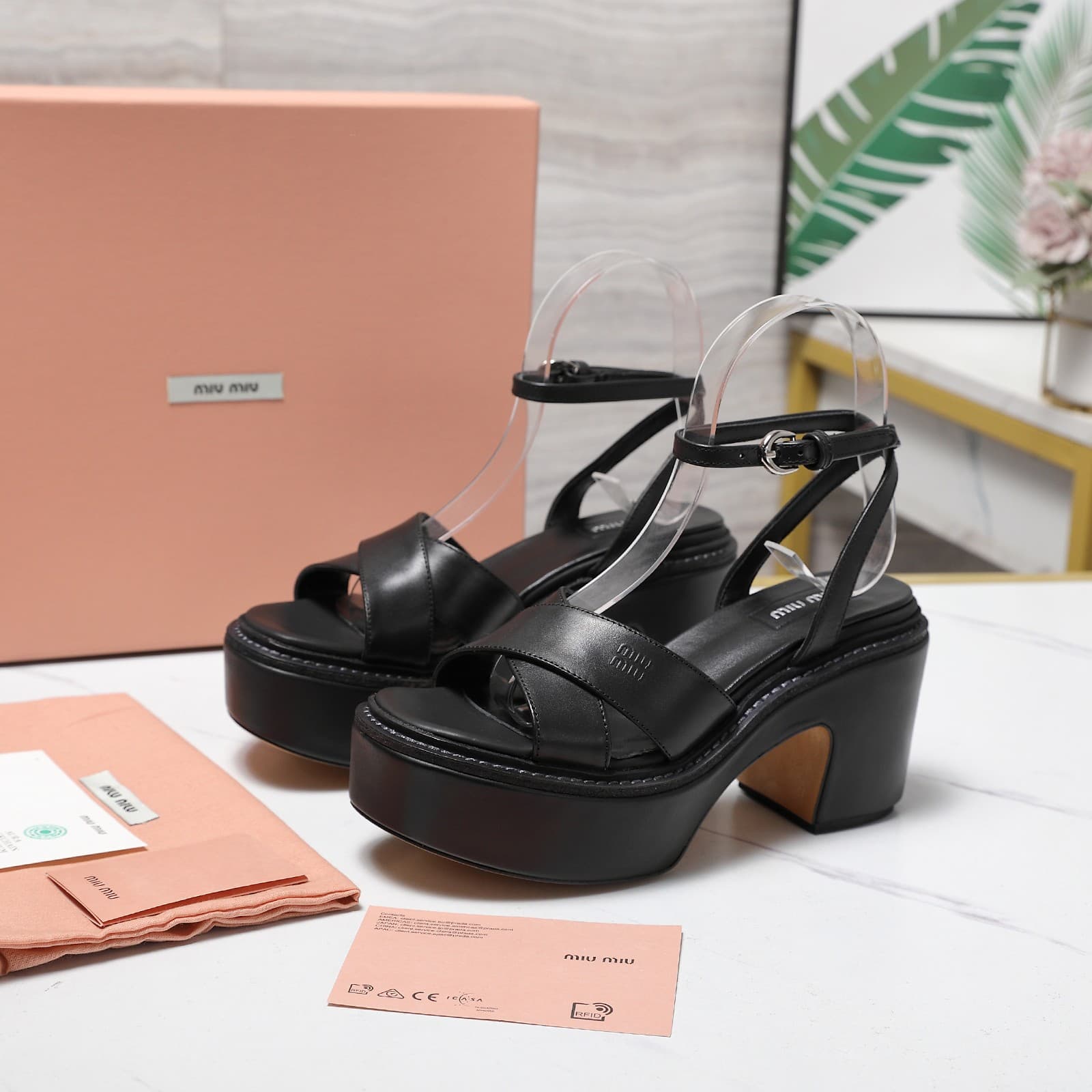 Miu Miu platform sandals women