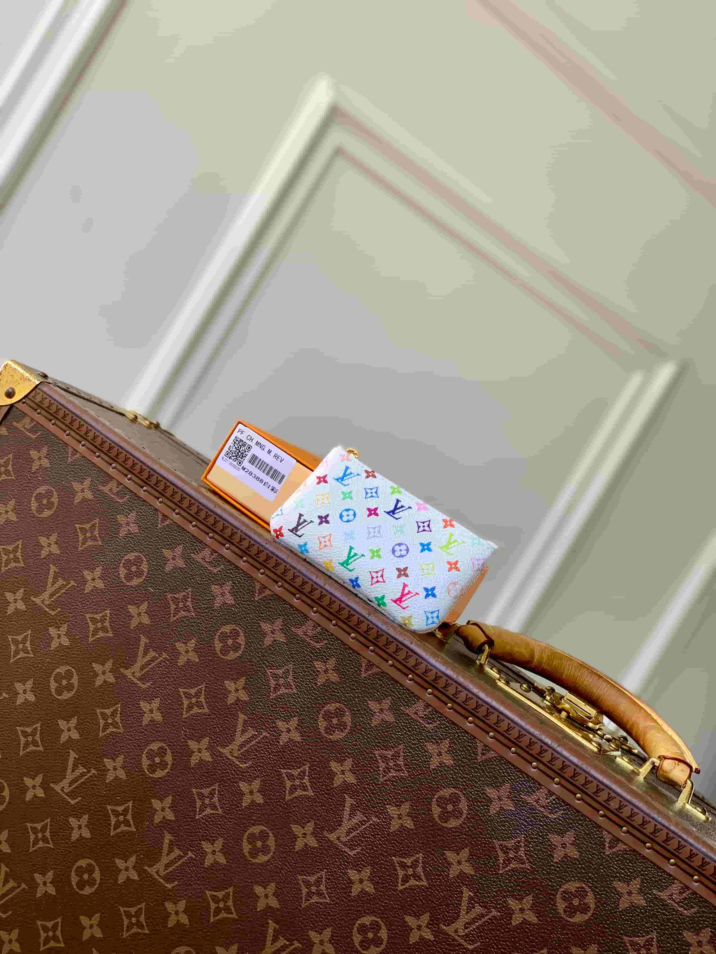 Louis Vuitton  x TM Key Pouch Multicolor/White Coated canvas M28388 High