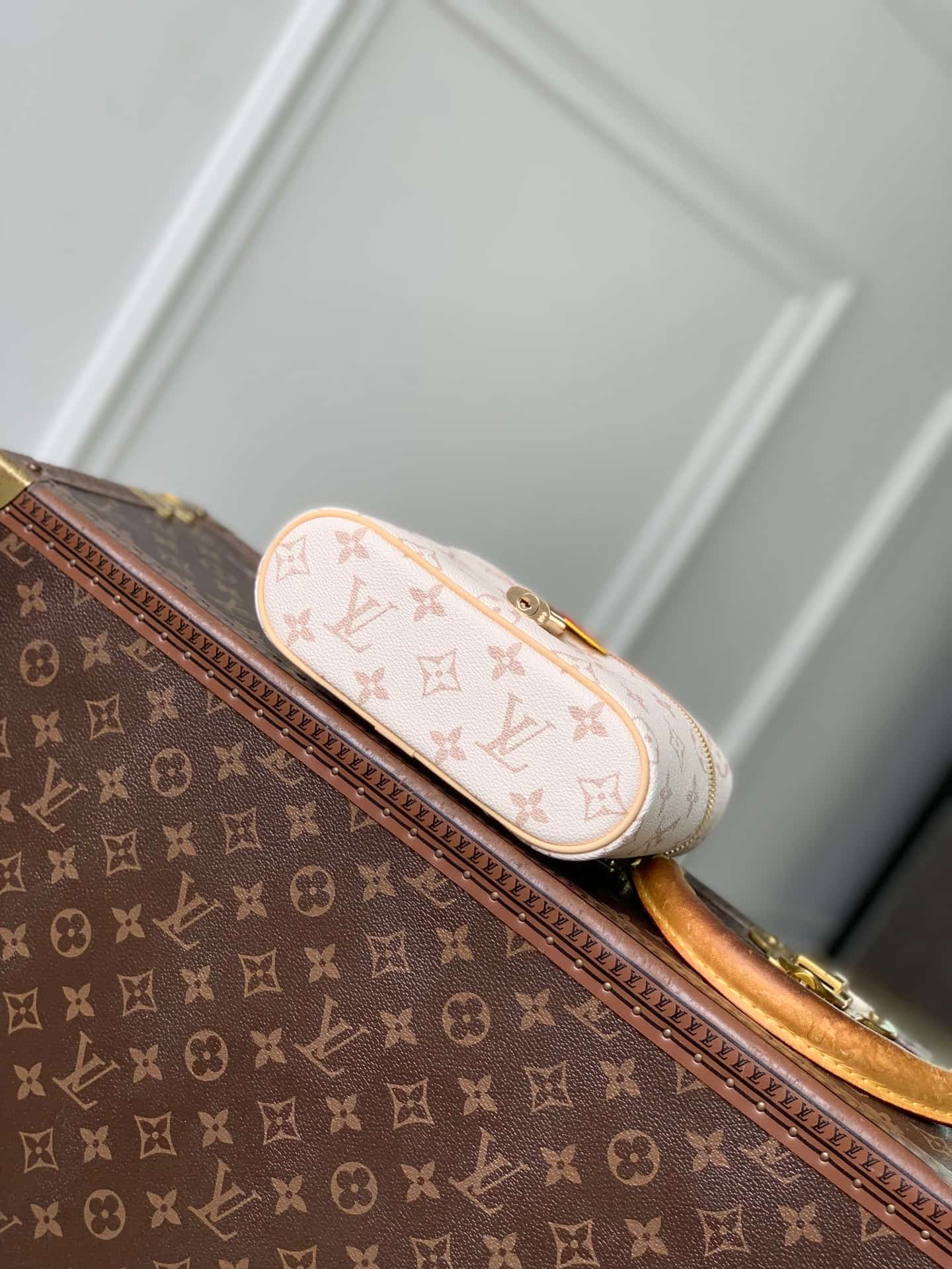 Louis Vuitton Vanity Chain Pouch Monogram Dune Coated canvas M29782 High
