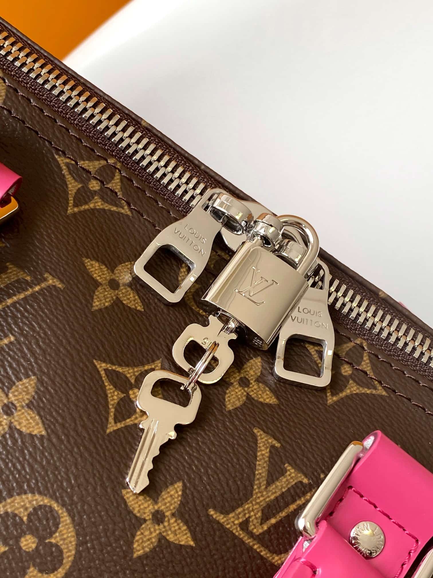 Louis Vuitton Keepall Bandoulière 45 Monogram Macassar coated canvas M13807 Pondichery Pink High