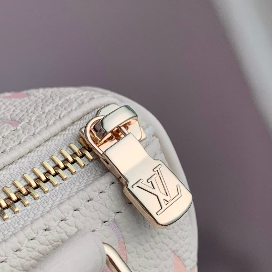 Louis Vuitton Nano Speedy Embossed grained cowhide leather M25591 Dream Beige High