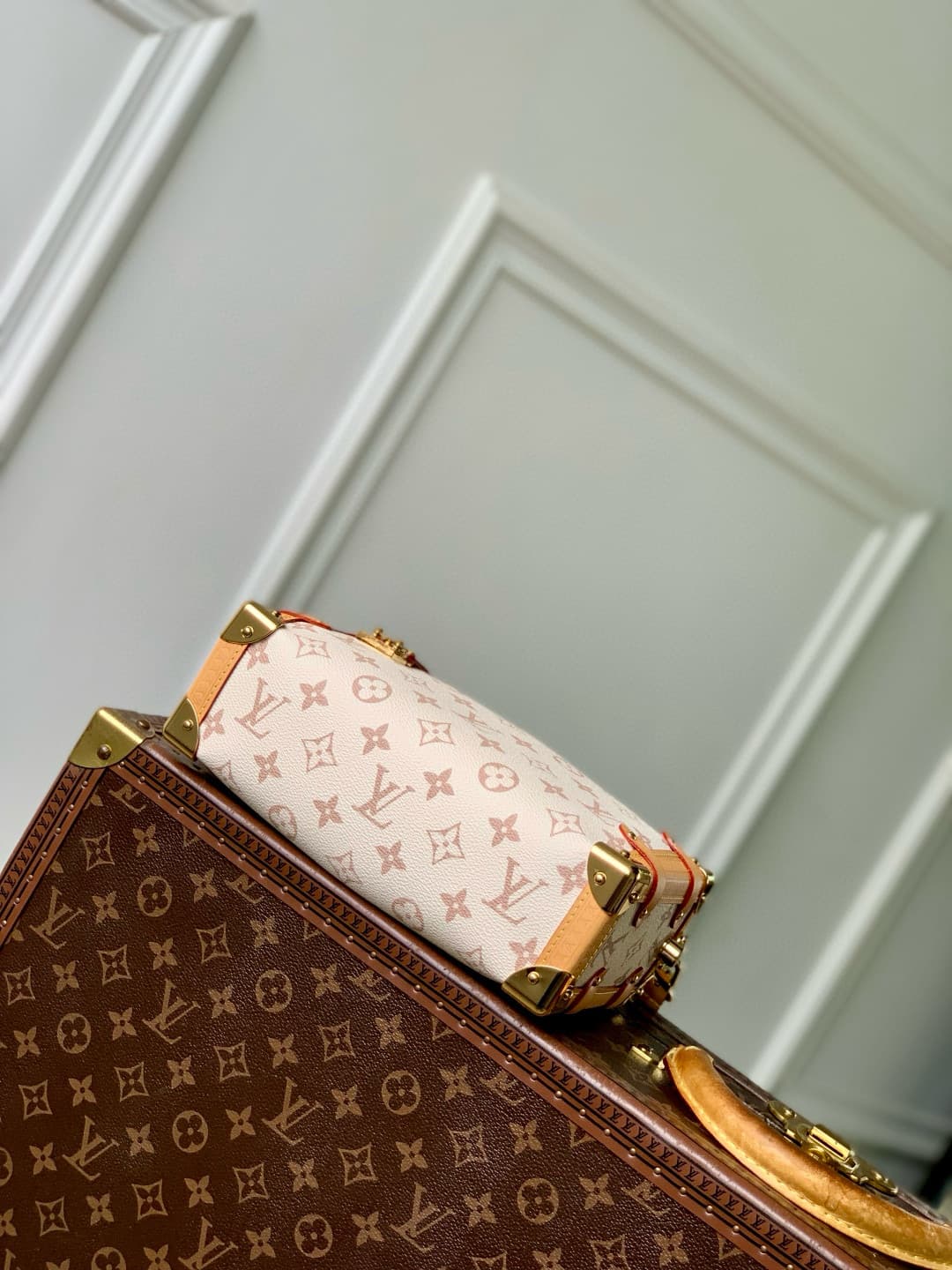 Louis Vuitton Side Trunk MM Monogram Dune coated canvas M26287 High