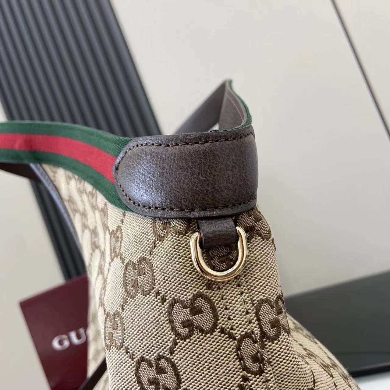Gucci Giglio large tote bag beige and brown GG canvas 853971 High