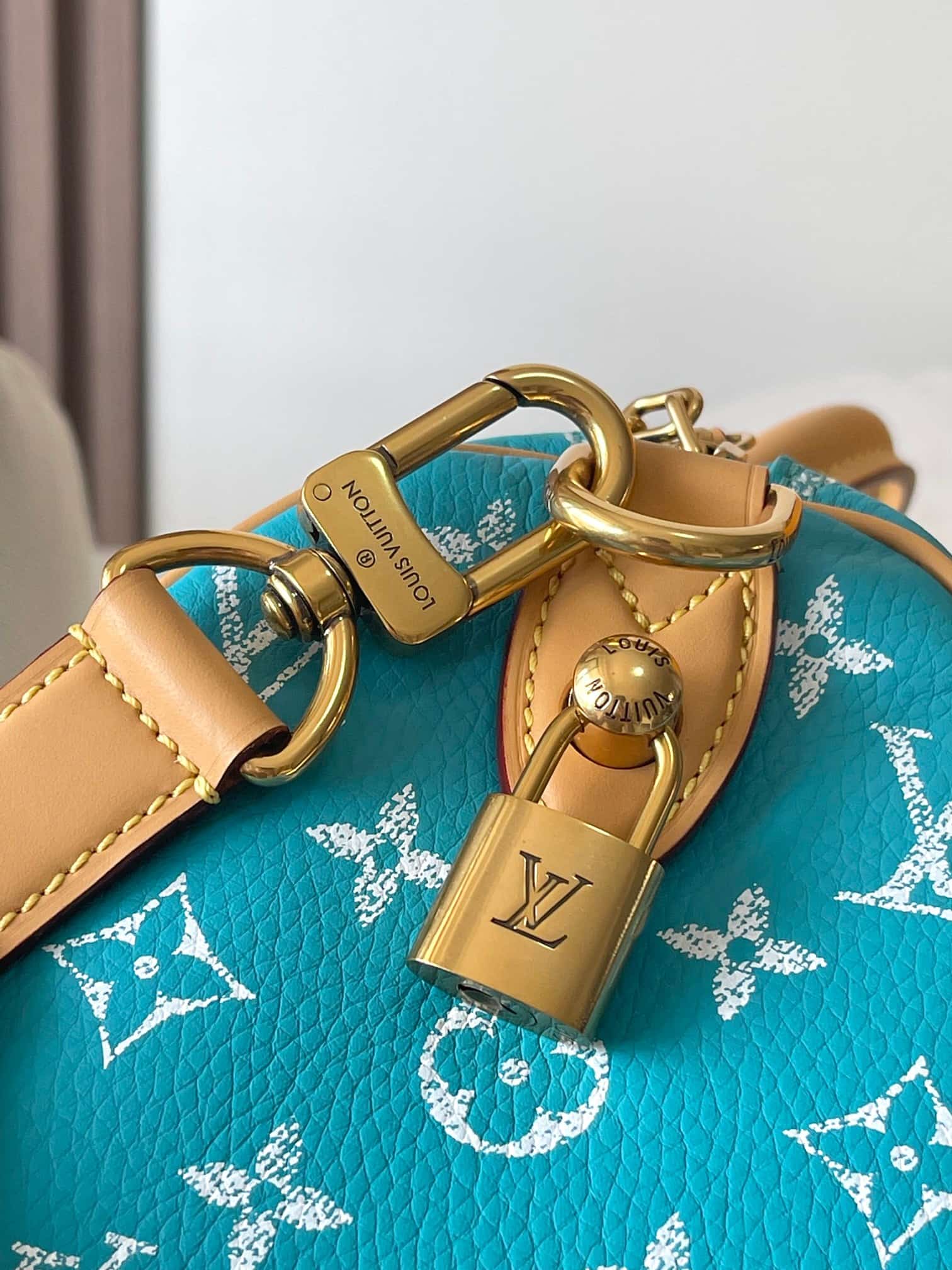 Louis Vuitton Speedy P9 Bandoulière 25 Calf leather M11561 Turquoise TOP