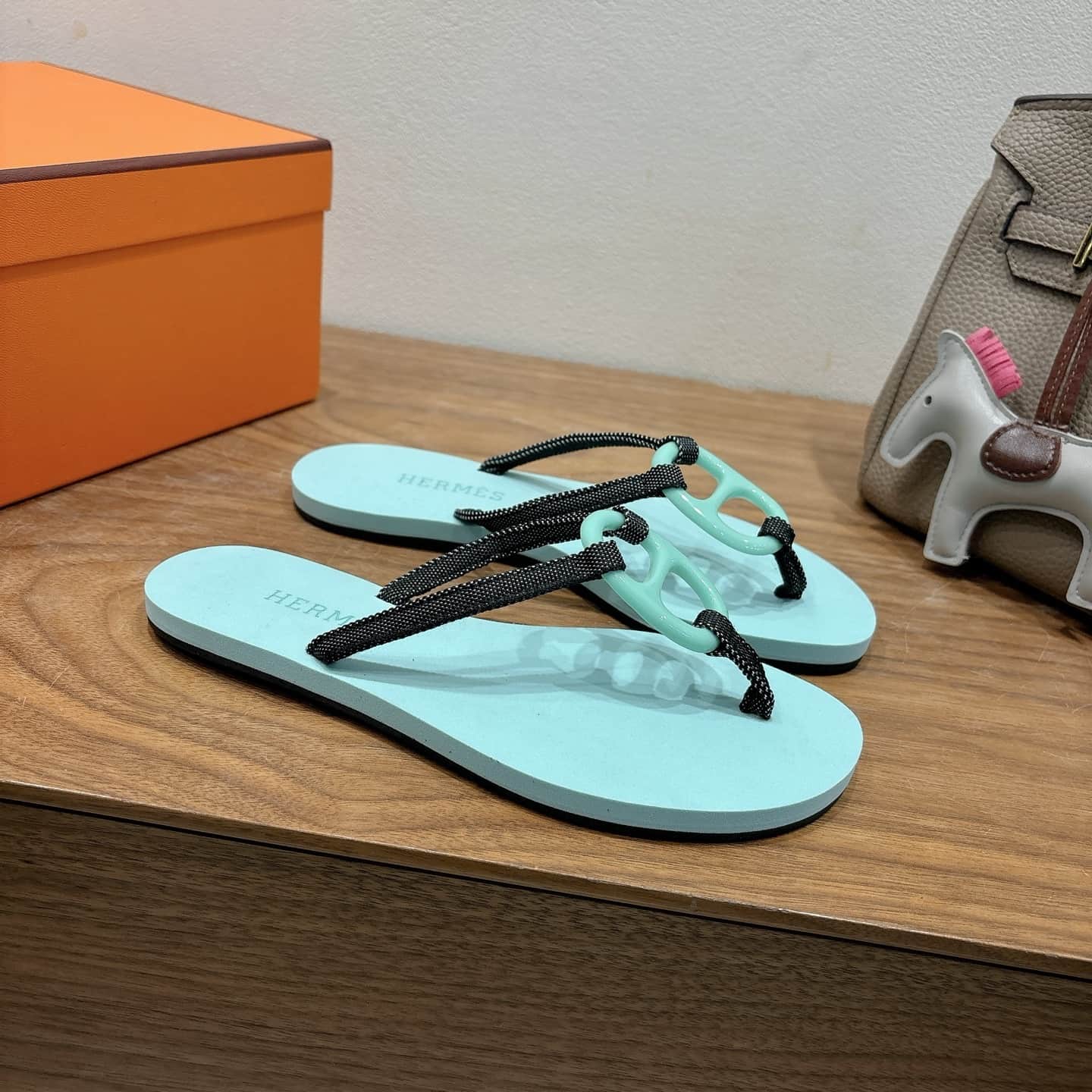 Hermes Pool Thong Mules Women