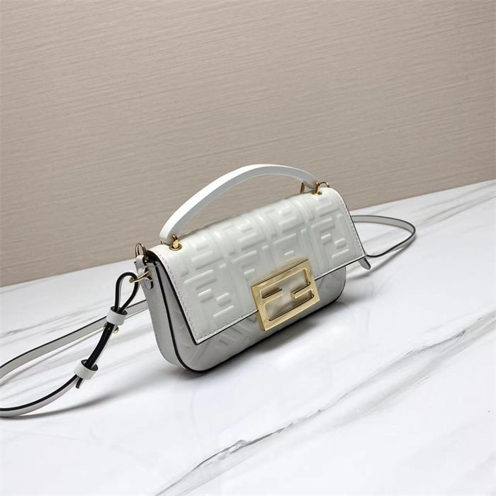Baguette Phone Pouch nappa leather White High