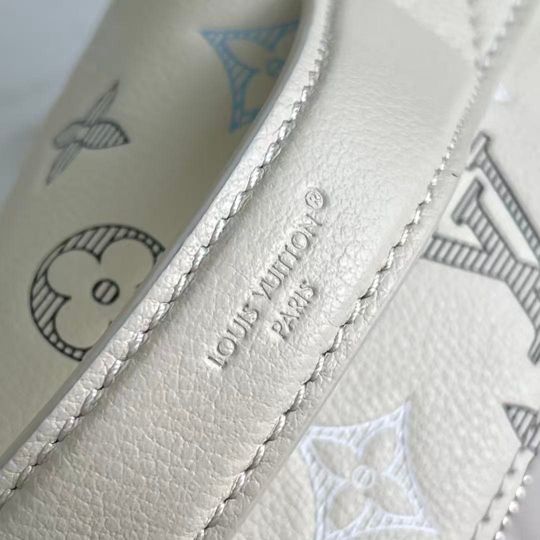 Louis Vuitton Rush Bumbag Ecru White Monogram Shadow calfskin leather M28619 High