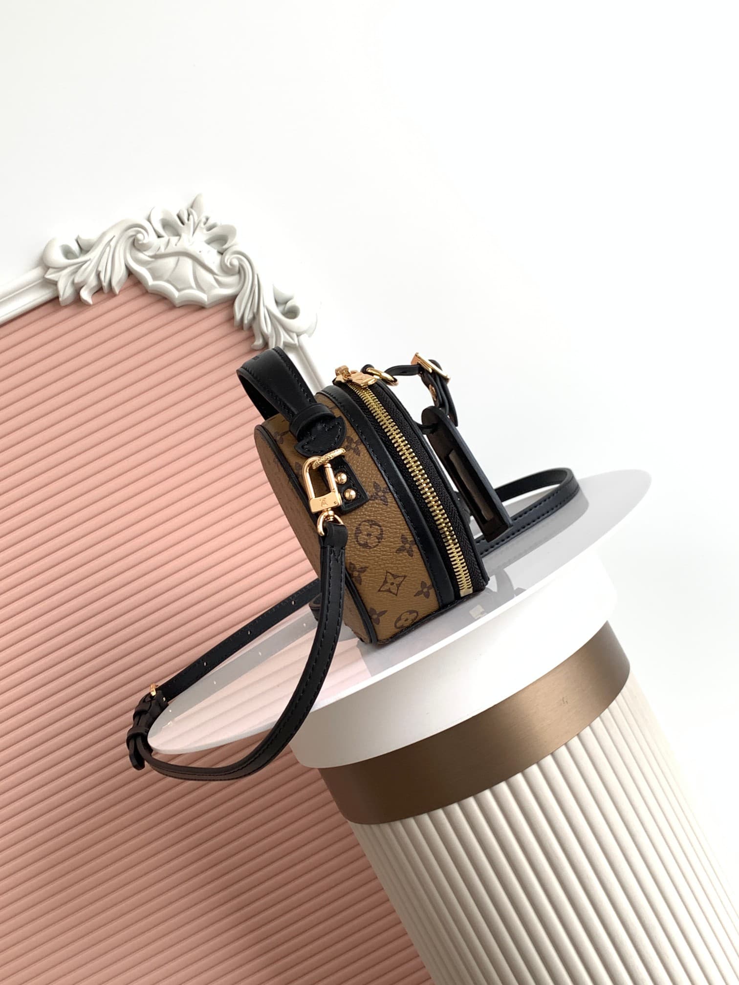 Louis Vuitton Mini Boite Chapeau Monogram Reverse coated canvas M83614 High