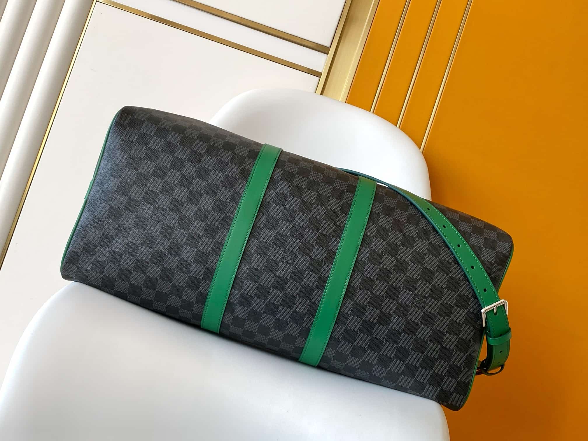Louis Vuitton Keepall Bandoulière Damier Graphite coated canvas N40844 High