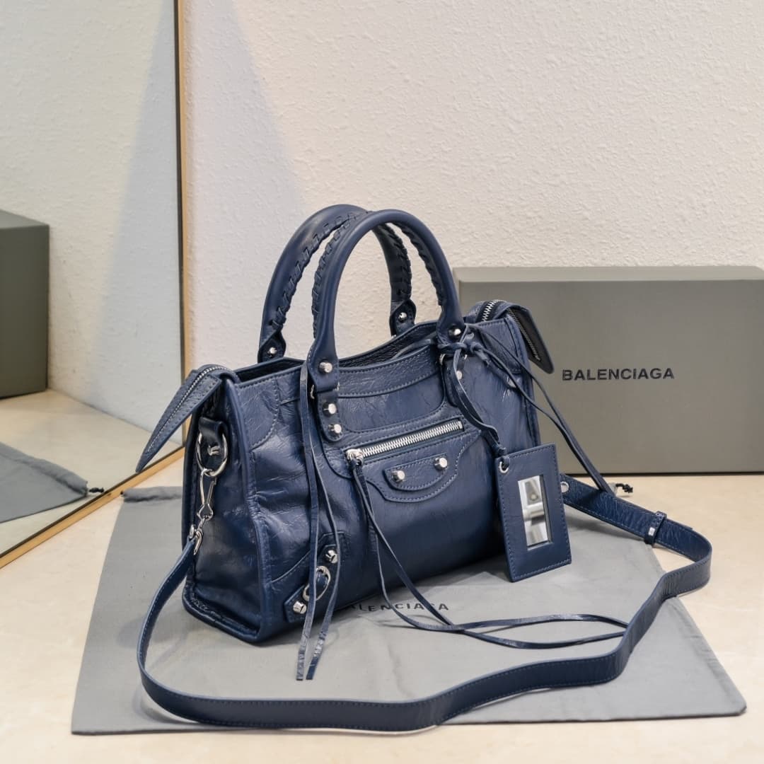 WOMEN'S LE CITY SMALL BAG Lambskin & Silver Metal High