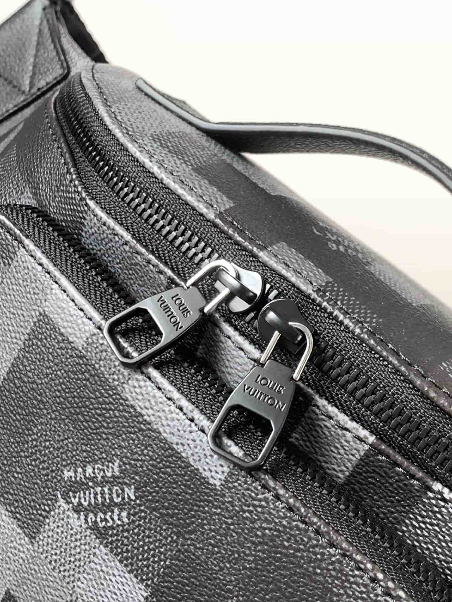 Louis Vuitton Rush Bumbag Damoflage Black coated canvas M14920 High
