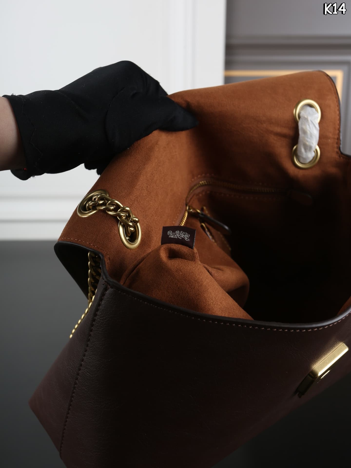 Coach Chelsea Shoulder Bag 30 Smooth Grain Leather Caramel High