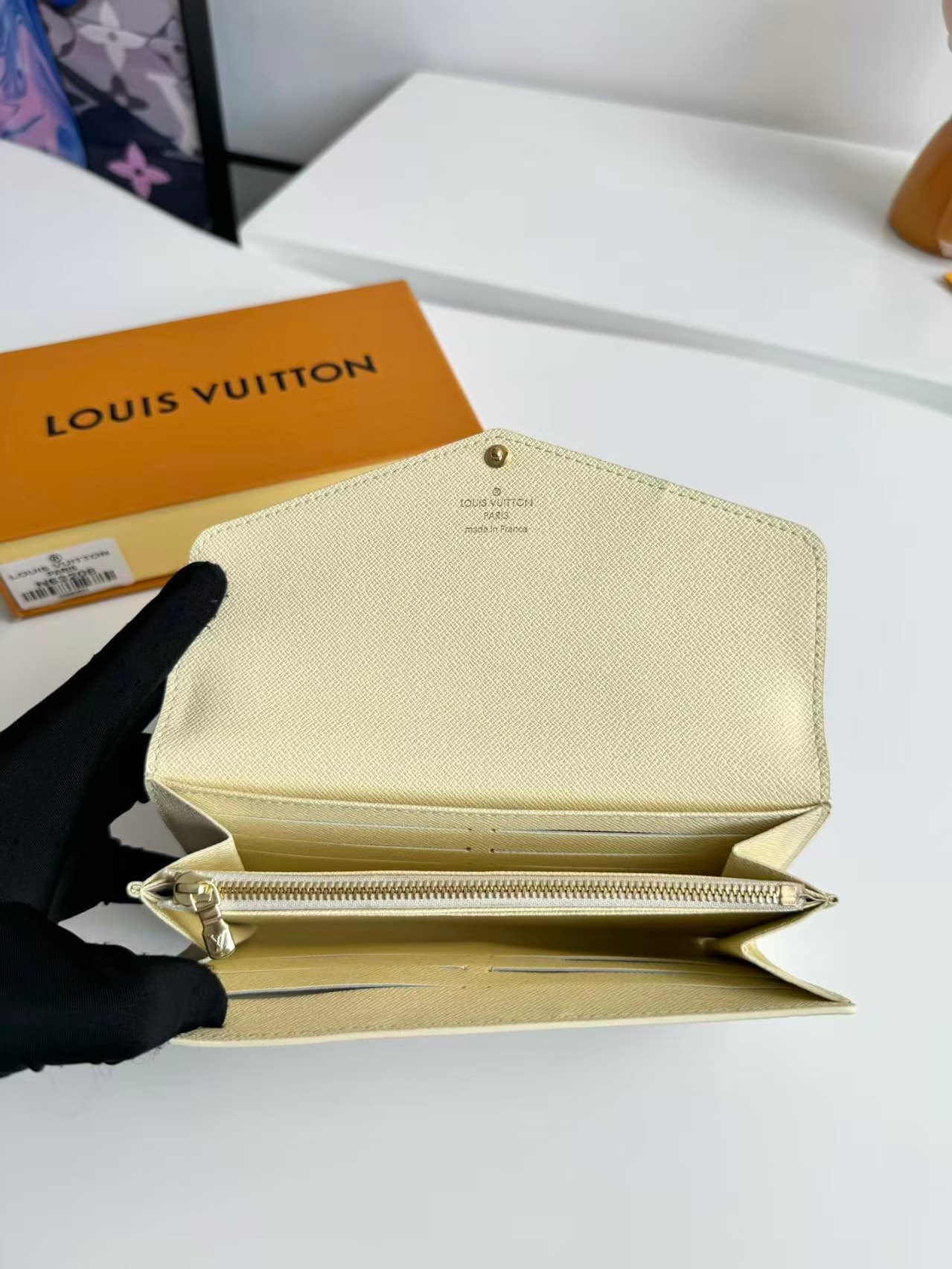 Louis Vuitton SARAH WALLET Damier Azur High