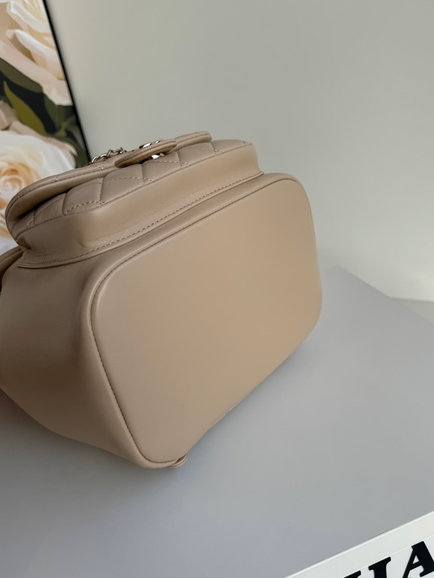 Chanel Medium Quilted Duma Backpack Lambskin AS3618 Beige A