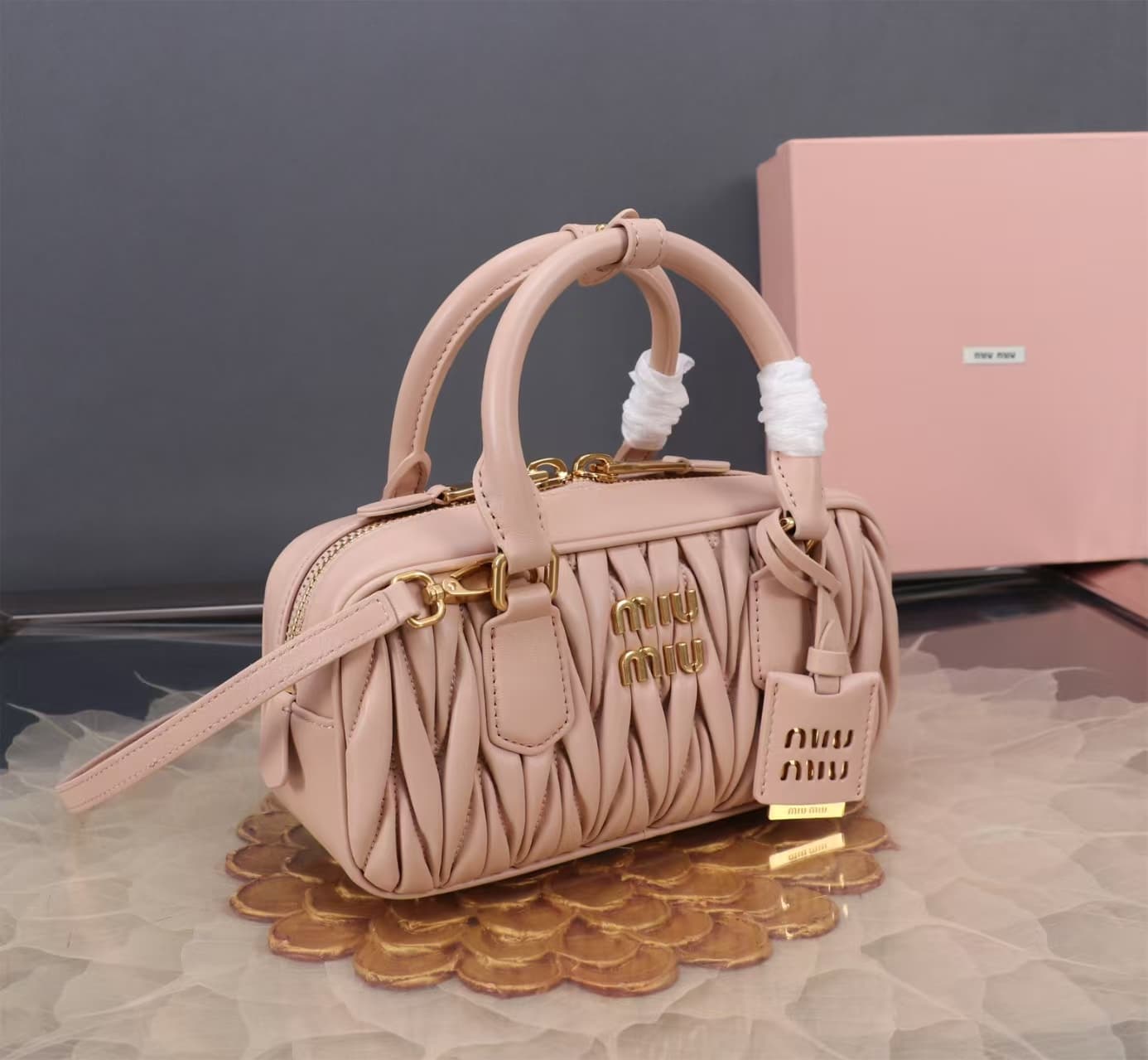 Miu Miu Arcadie matelassé nappa leather bag High