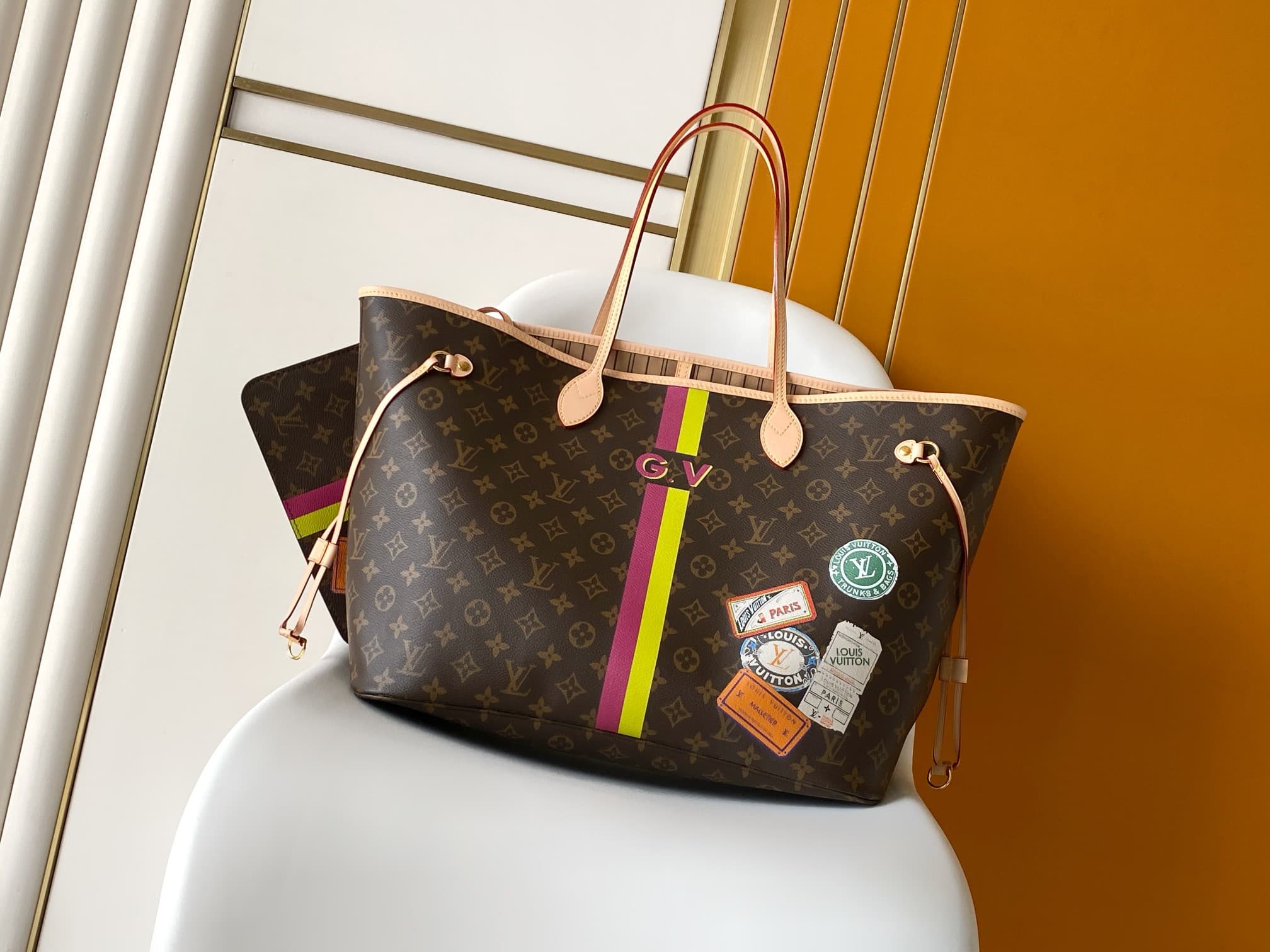 Louis Vuitton Neverfull GM Mon Monogram Beige canvas P01923 High