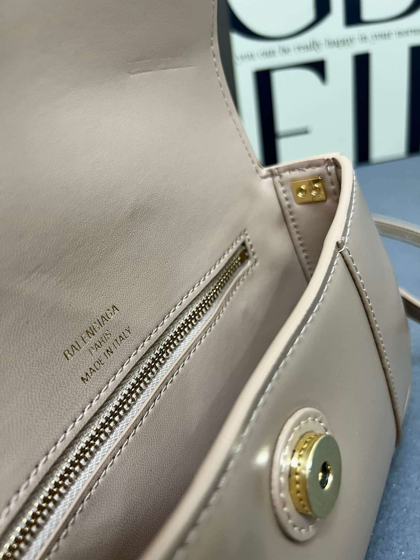 Balenciaga Hourglass sling bag beige High