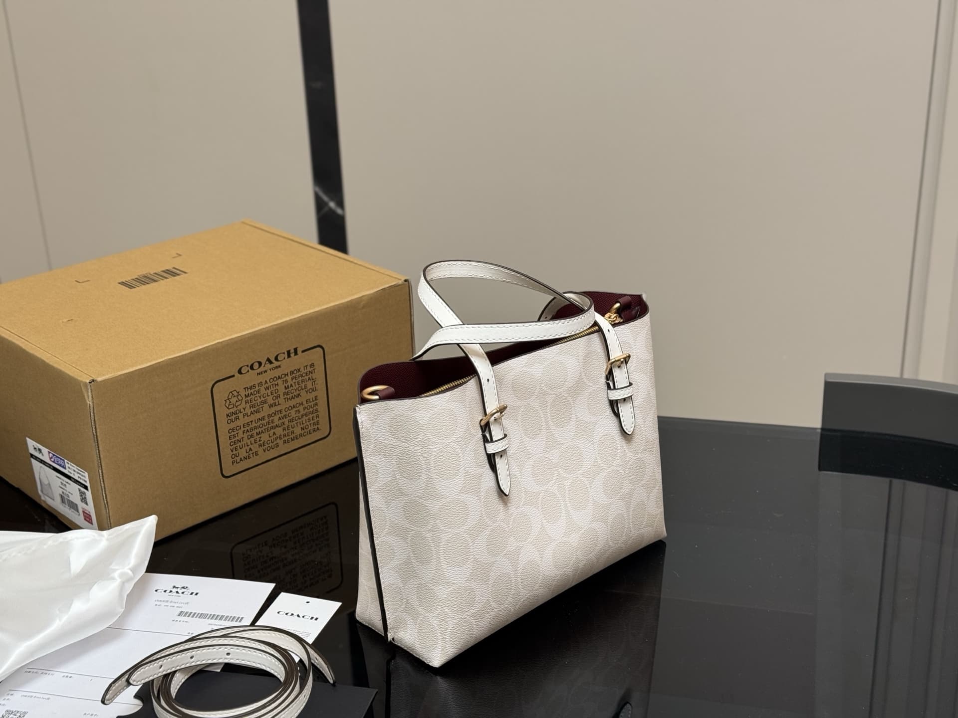 Coach Mollie Tote Bag In Signature Canvas