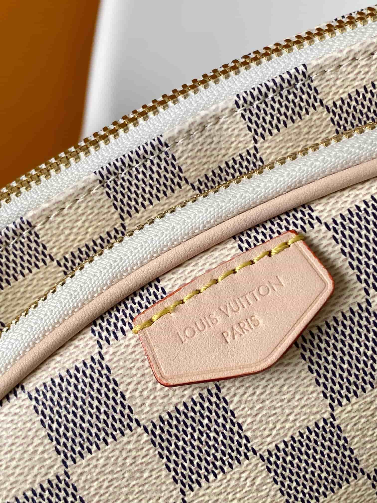 Louis Vuitton Keepit Damier Azur Coated canvas N00230 High