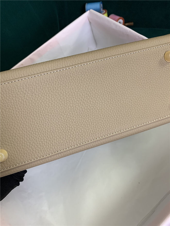 Hermes Kelly 25/28 Retourne Bag Calfskin In Bleu Lin High