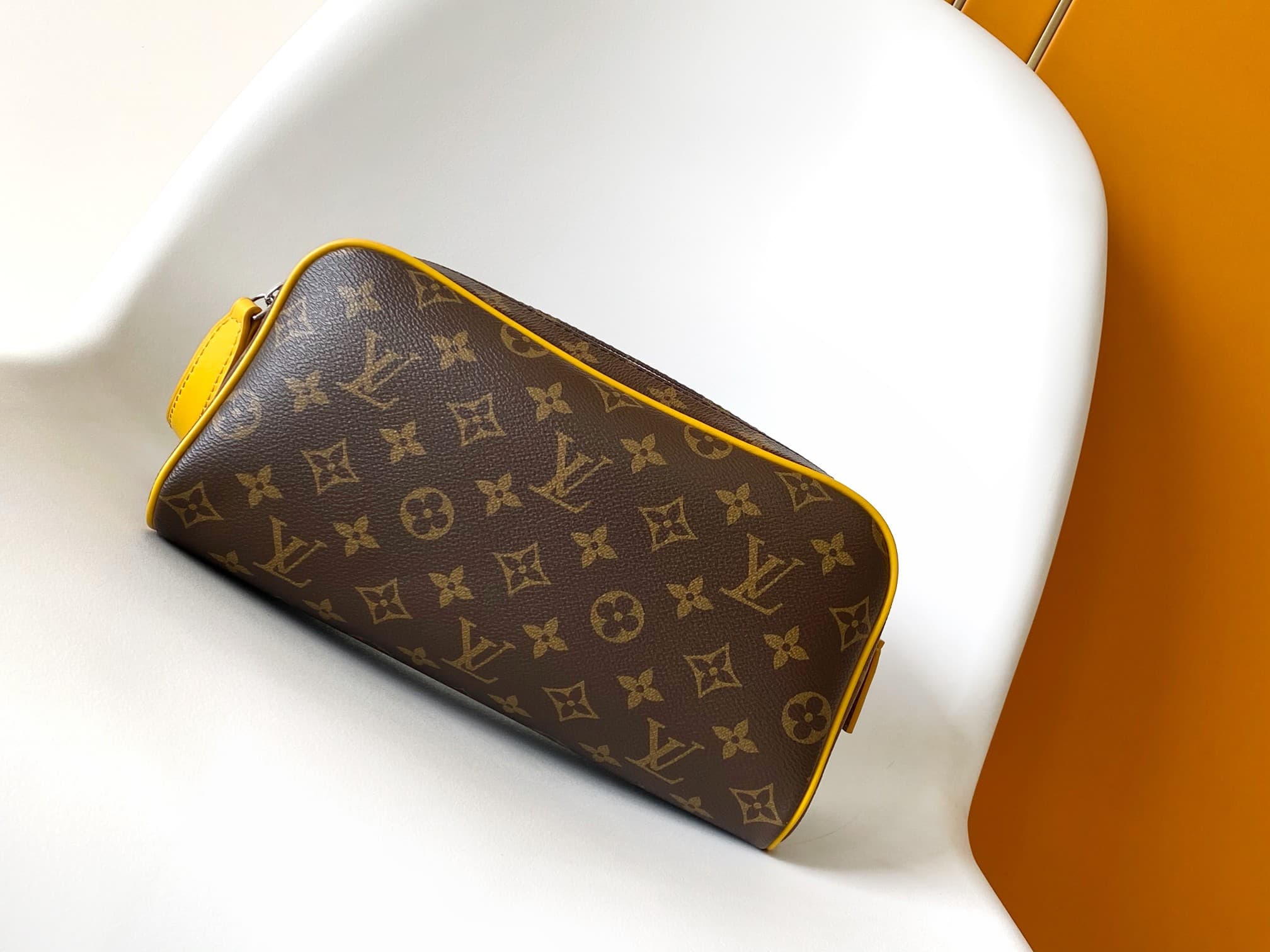 Louis Vuitton Dopp Kit Safran Yellow Monogram Macassar coated canvas M12643 High