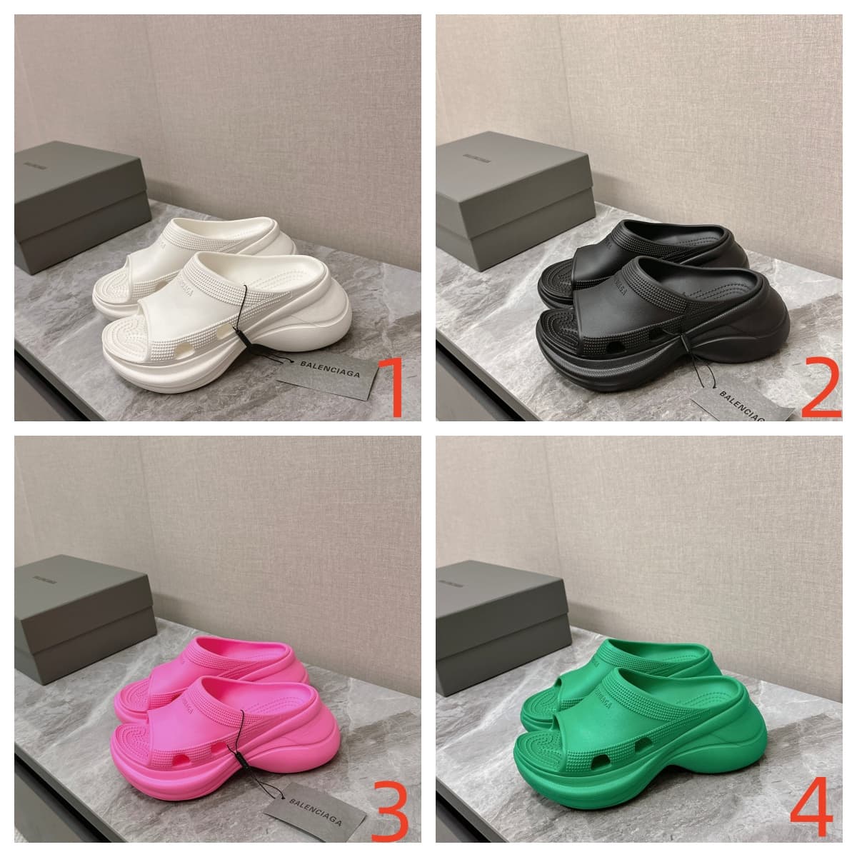 Balenciaga Pool Crocs Slide Sandal Shoes Women