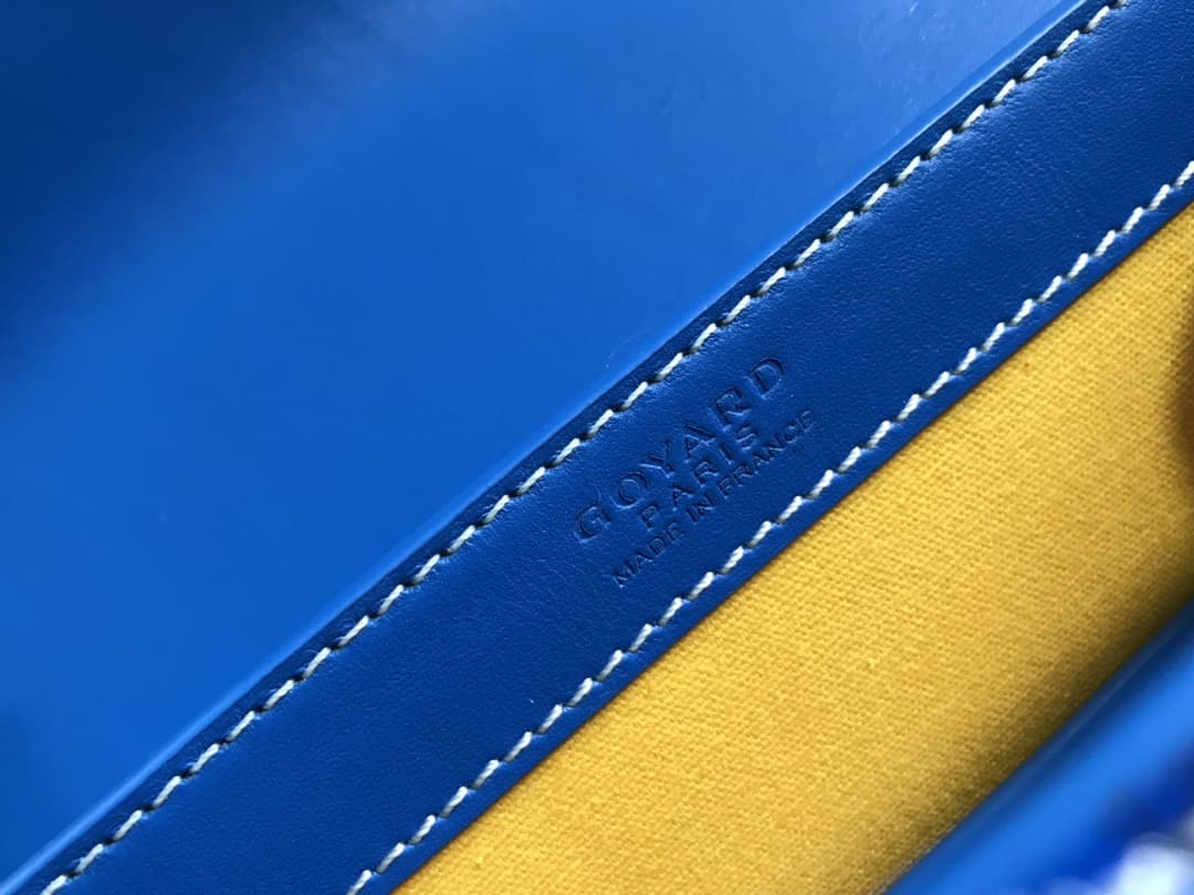 Saïgon PM Bag Goyardine Canvas & Clamecy Cowhide Blue High