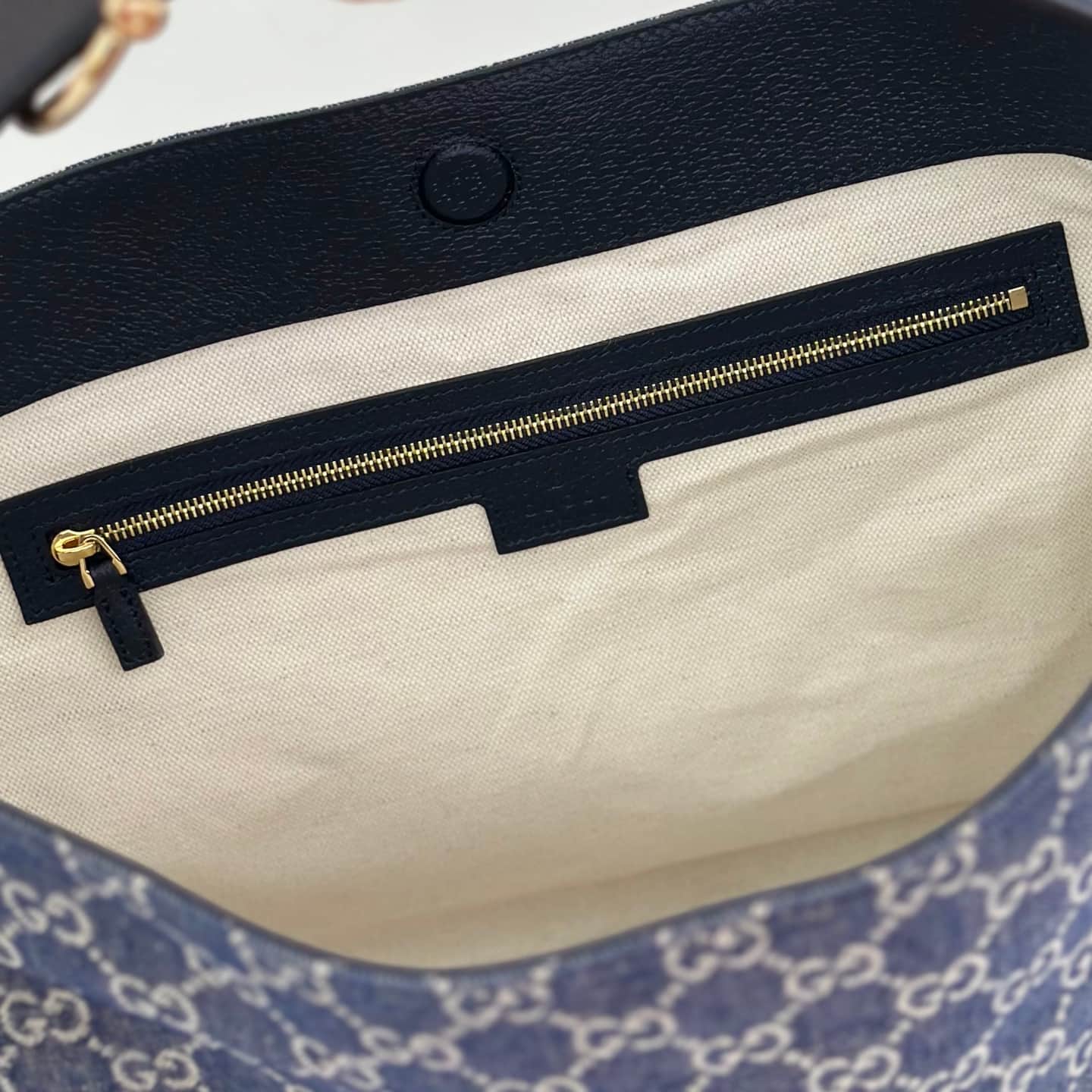 Gucci Beatrix medium tote bag 850926 Dark Blue GG canvas High