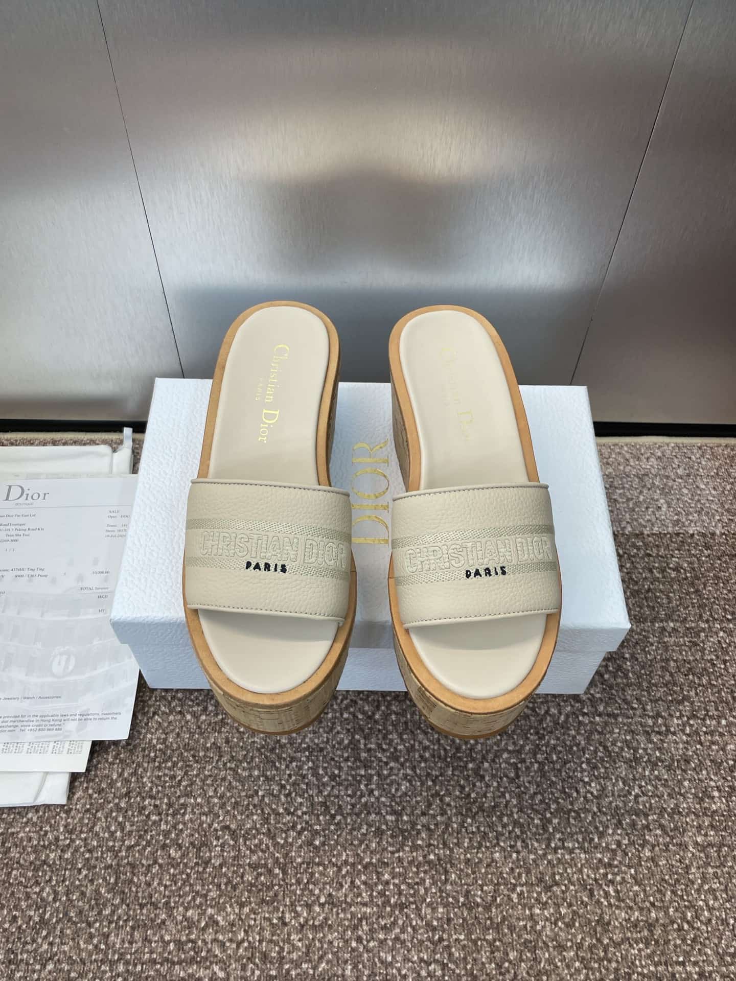 Dior Dway Platform Slide Shoes Women