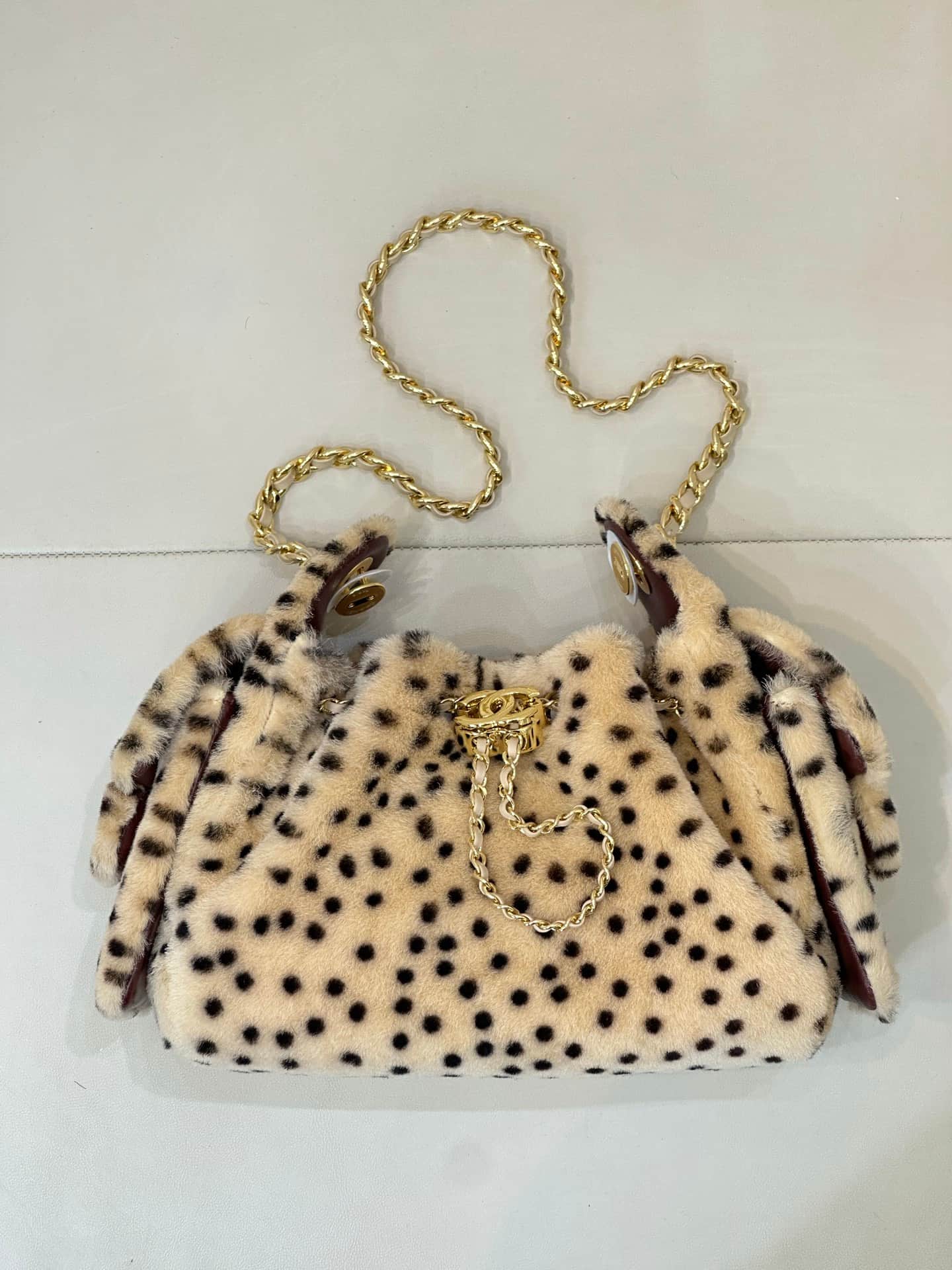 Chanel 25 Mini Hobo handbag AS5631 Lambskin & Gold-Tone Metal Light Beige & Black TOP