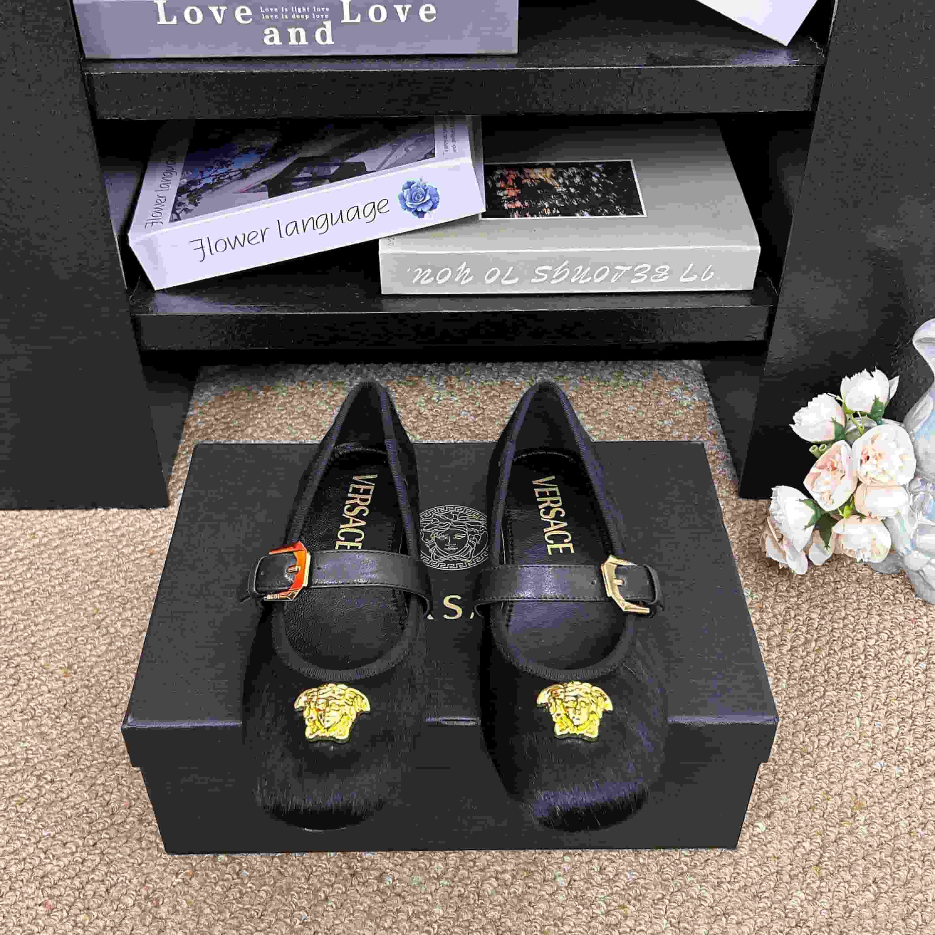 Versace La Medusa ballerina Flat Shoes Women
