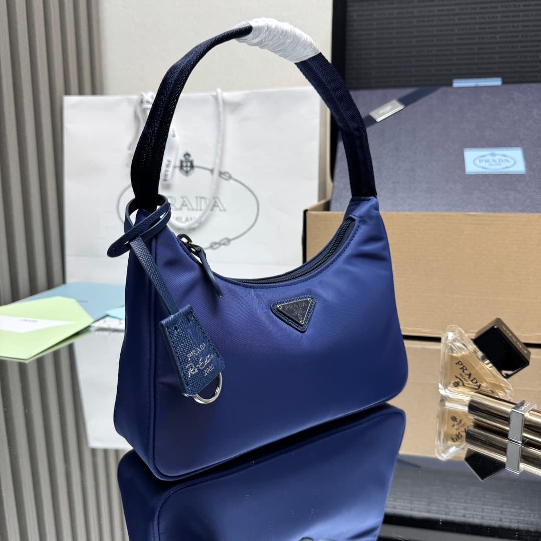 Prada Re-Nylon Re-Edition 2000 mini-bag Royal Blue Recycled Polyamide 1NE515 High