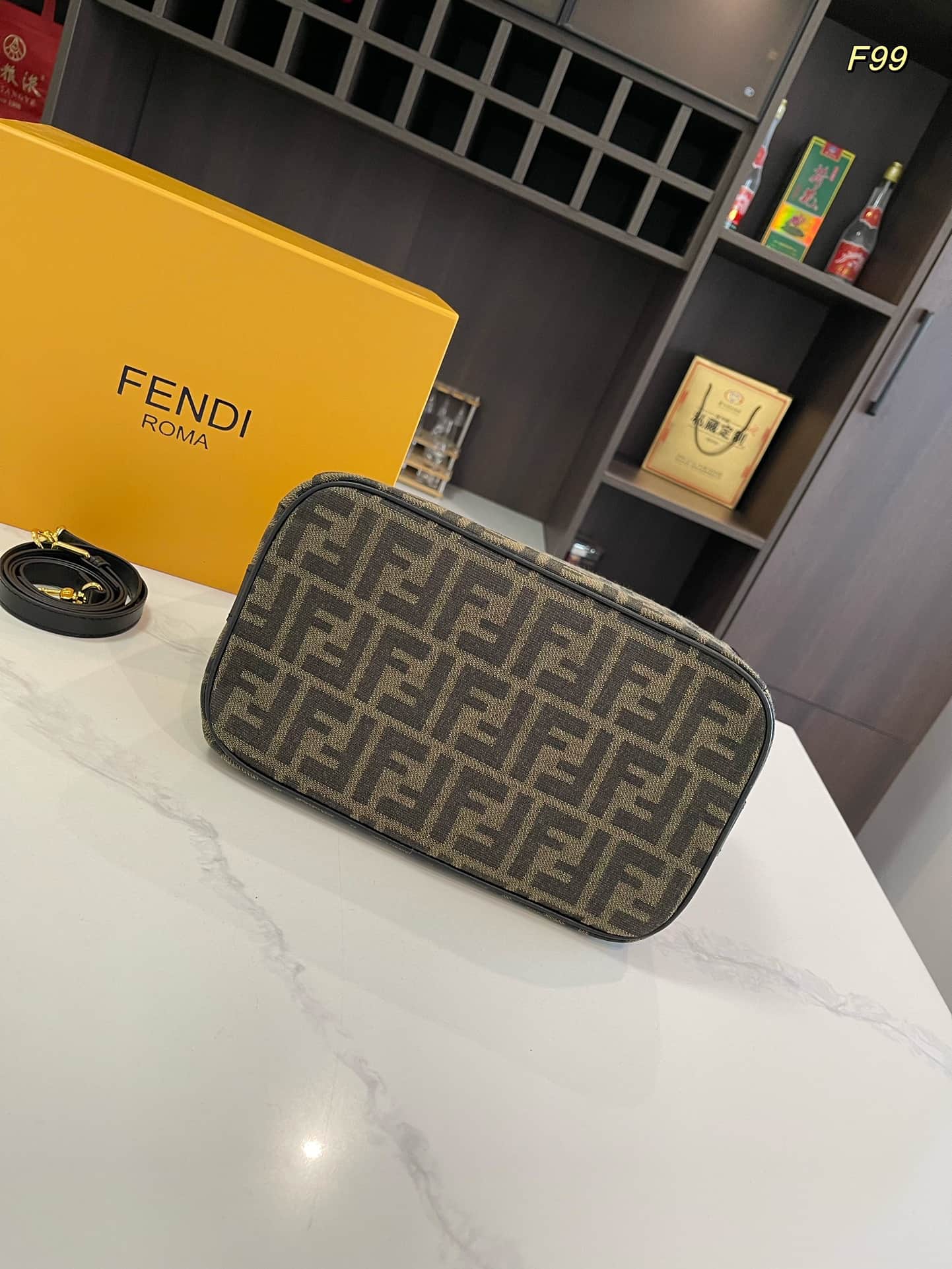 Fendi Zucca Small Shoulder Bag