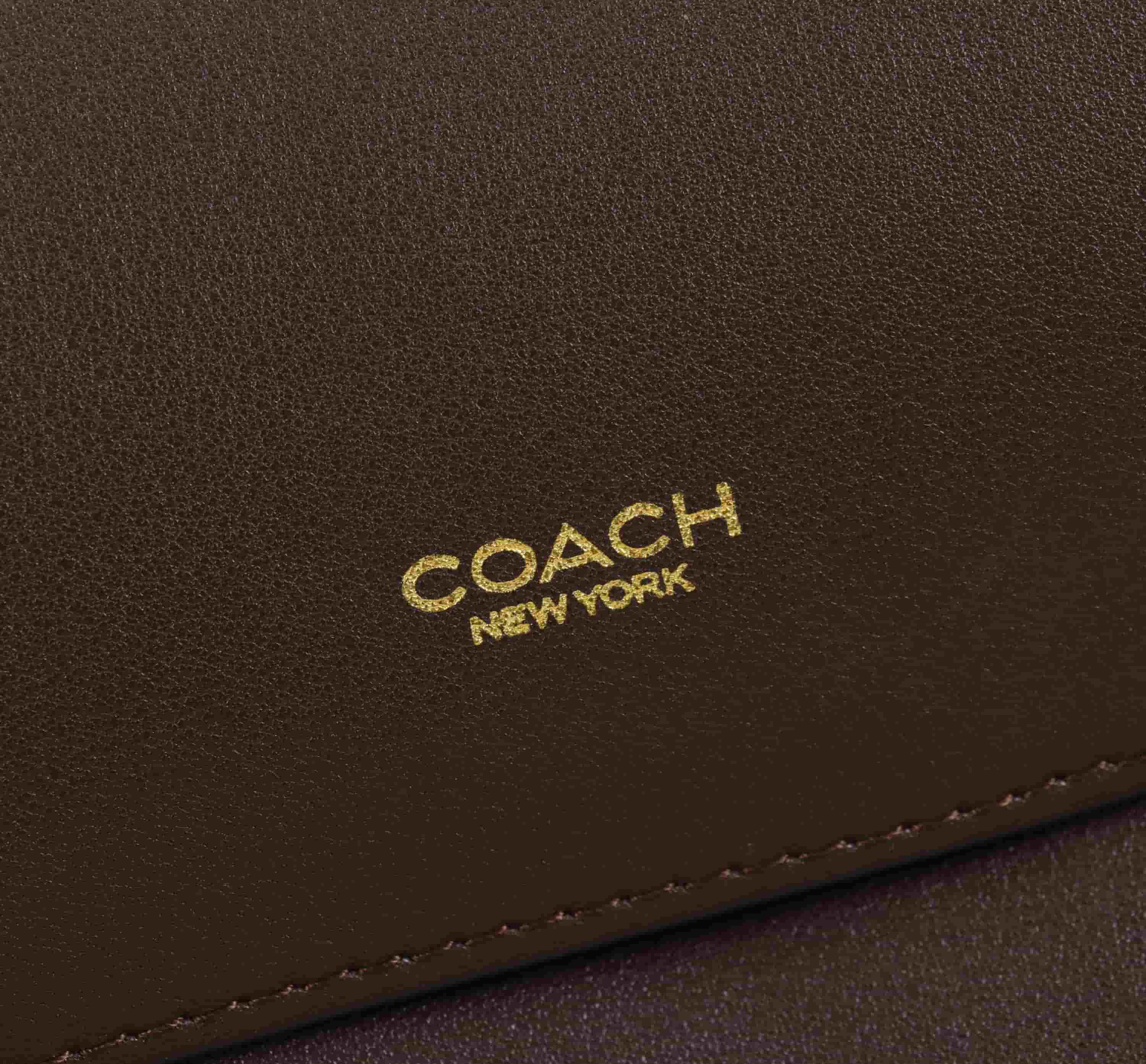 Coach Chelsea Shoulder Bag 30 With Chain in Brown Leather High