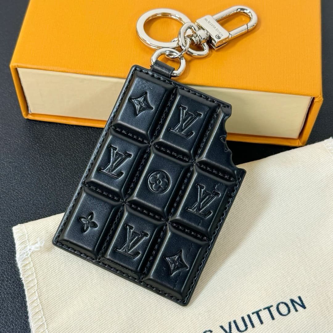 LV Chocolate Bar Figurine Key Holder And Bag Charm M01478