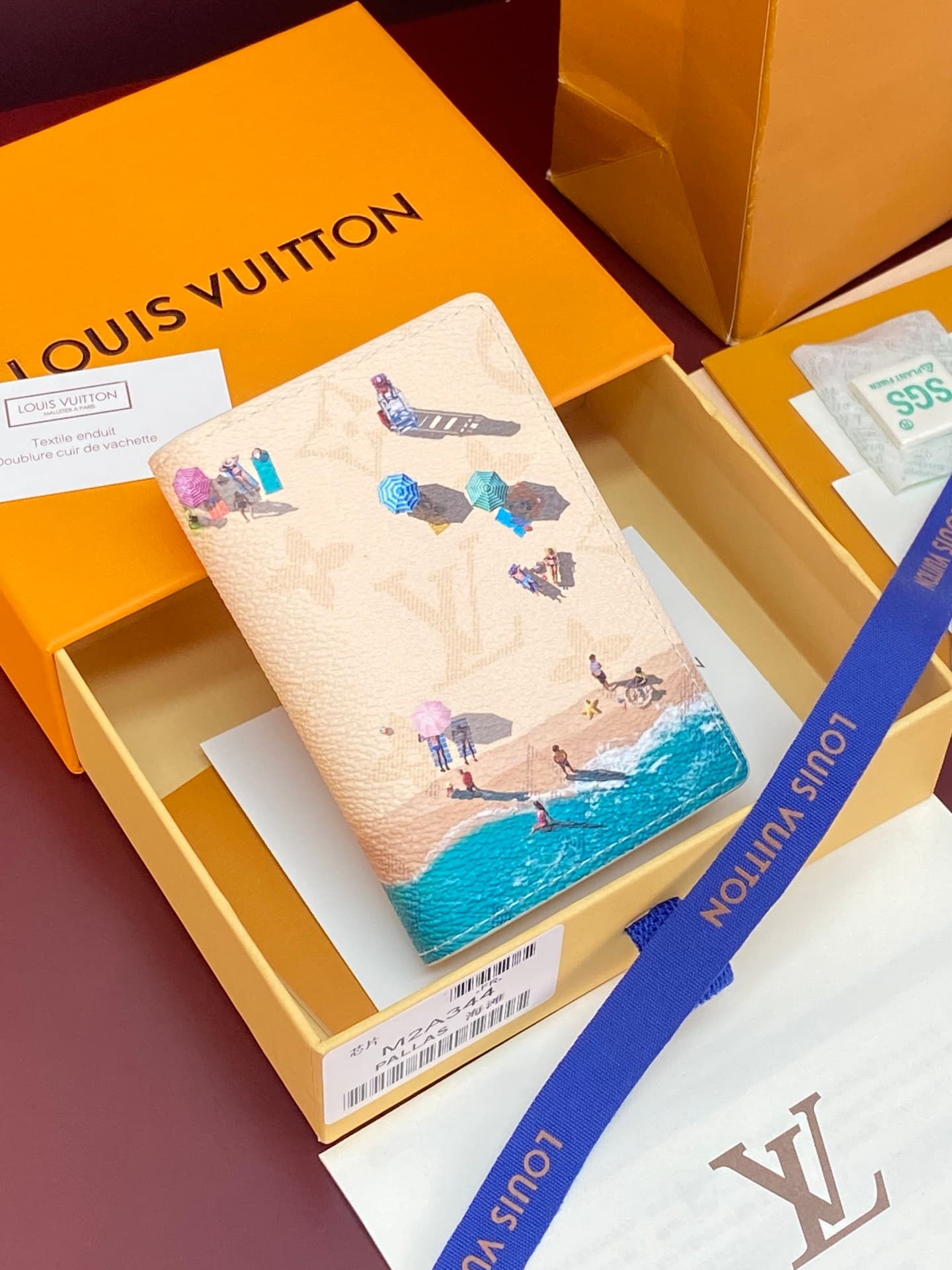 Louis Vuitton Pocket Organizer Beach Sand Monogram coated canvas M2A344 High