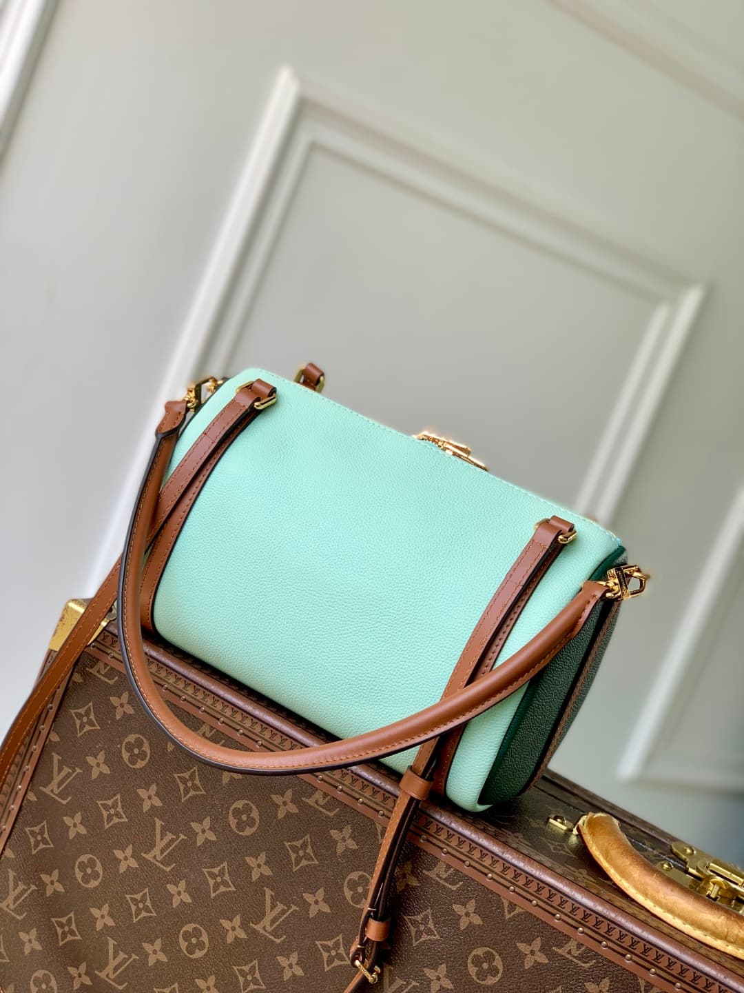 Louis Vuitton Express PM Calfskin leather Light Green M26905 High