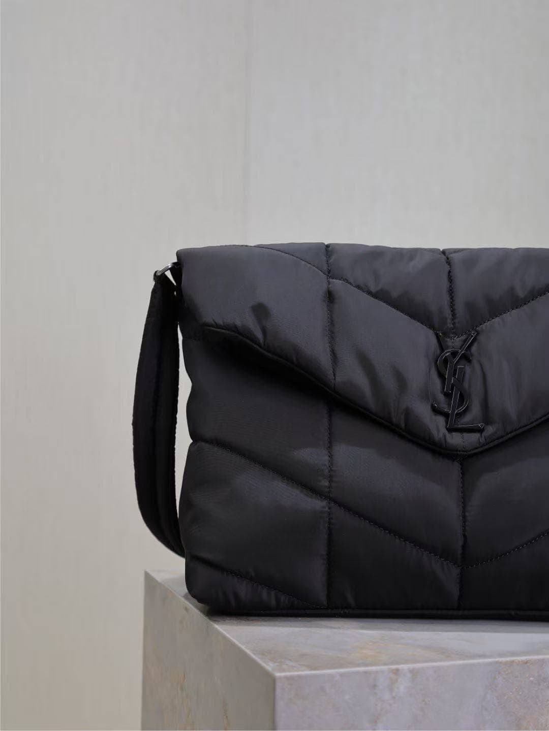 Saint Laurent Puffer Shoulder Bag in Nappa Leather High