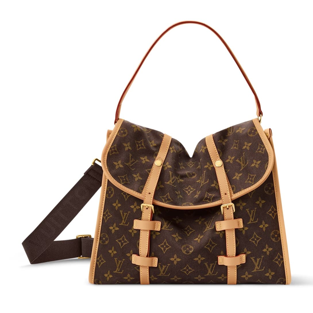 Louis Vuitton Jet Lag Bag MM Monogram Silk Tech M2A425 TOP
