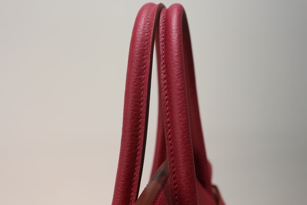Hermes Birkin 25/30/35cm Bag Togo Leather In Rubis WAX High
