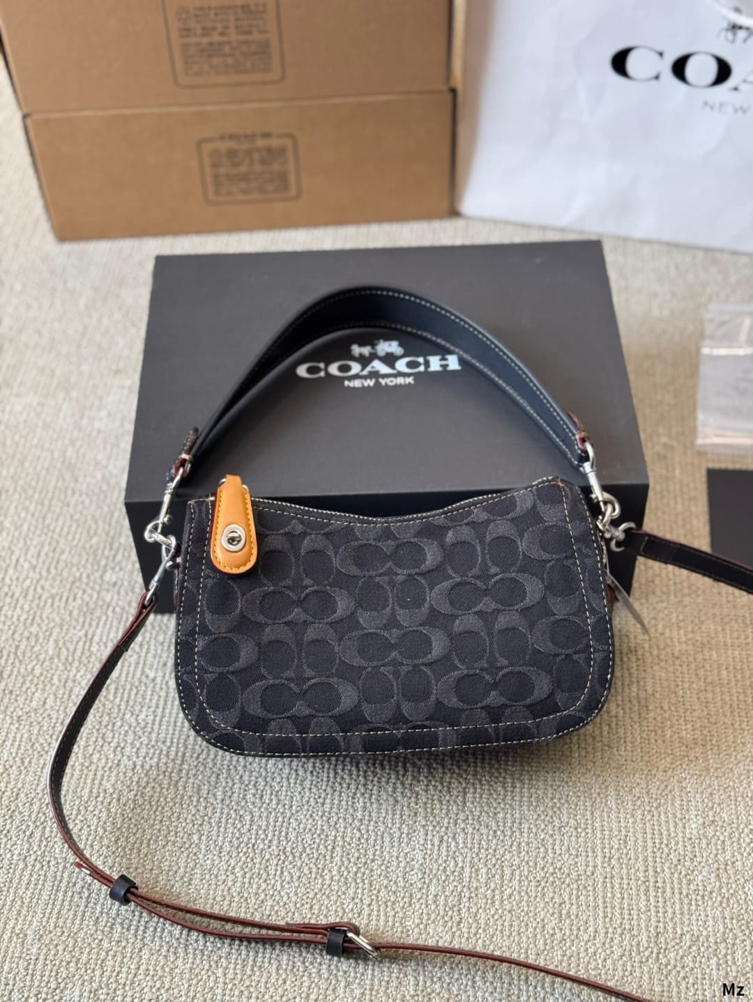 Coach Swinger In Signature Denim